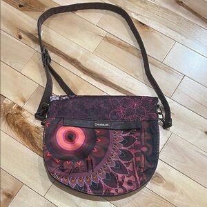 Desigual Pink and Purple Crossbody Bag